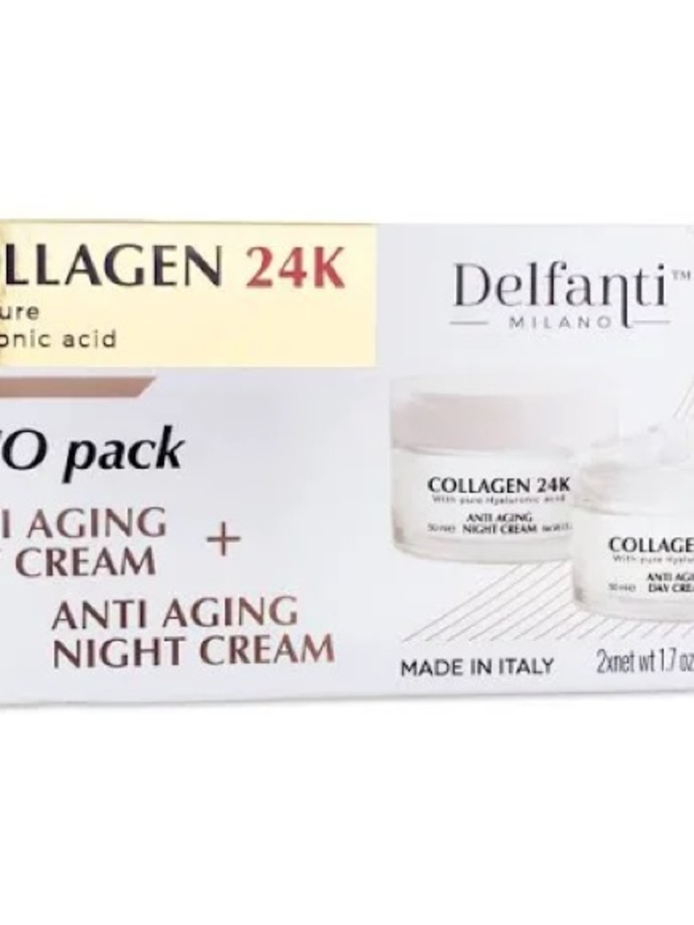 Collagen 24K Anti-Aging Day & Night Cream Duo (White)